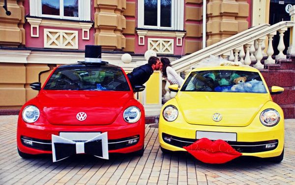 Volkswagen New Beetle прокат аренда на свадьбу съемки