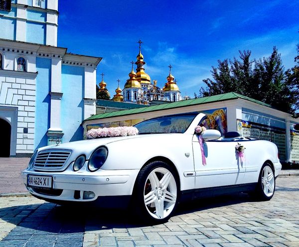 Mercedes W208 clk кабриолет аренда на свадьбу киев