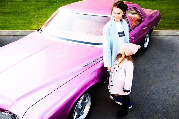 Buick Le sabre розовый на свадьбу съемки аренда