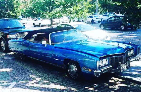 Cadillac eldorado голубой кабриолет на свадьбу