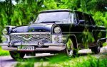 Прокат ретро автомобиля Chayka GAZ-13 черная Киев цена