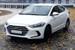 Аренда авто Hyundai Elantra белая 2018 Киев цена