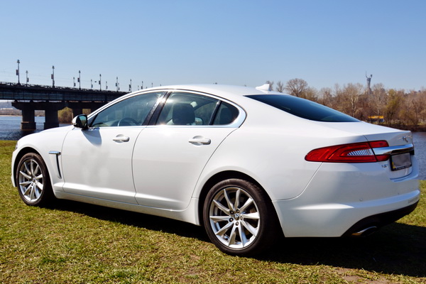 Jaguar XF белый прокат аренда