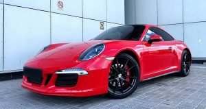 Прокат Porsche 911 Carrera 4S красный с водителем без водителя аренда