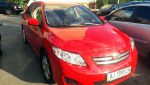 Аренда эконом класса авто Toyota Corolla красная на прокат для свадьбы Киеве цена