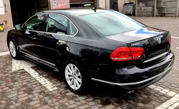Прокат Volkswagen Passat В7 черный на свадьбу трансфер