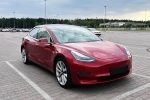 Прокат седан Tesla Model 3 75D красная элеткрокар арендовать
