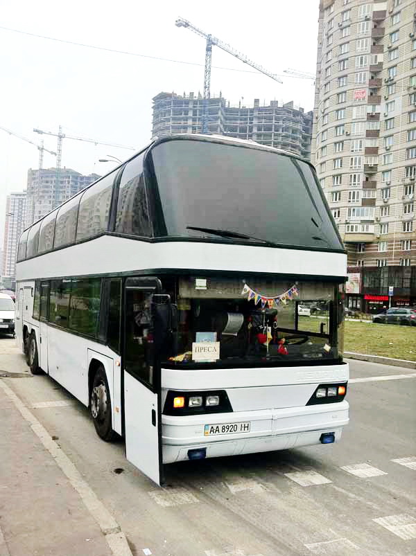 Neoplan двух этажный автобус 