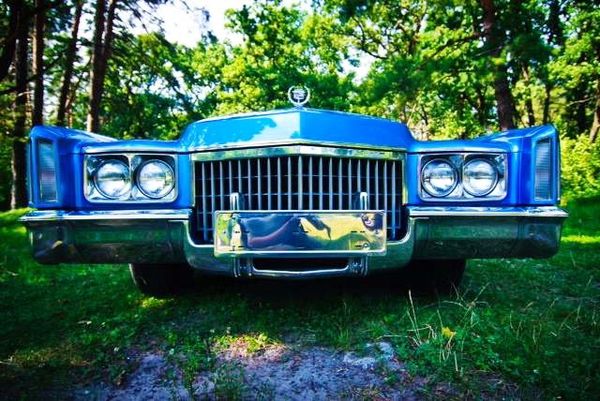 Cadillac eldorado голубой кабриолет на свадьбу