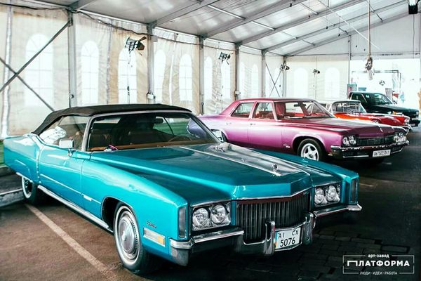 Cadillac eldorado голубой кабриолет на свадьбу