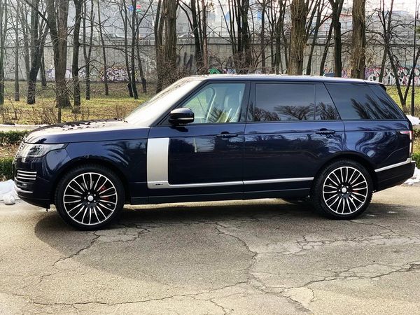 Range Rover синий заказать с водителем прокат джип без водителя на свадьбу трансфер на прокат