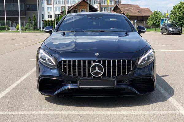 Mercedes-Benz S560 AMG Coupe синий заказать мерседес с водителем на свадьбу прокат без водителя