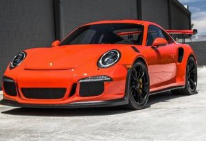 Спорткар Porsche 911 GT 3 RS оранжевый прокат с водителем для тест драйва 