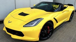 Chevrolete Corvette Stingray желтый прокат аренда без водителя с водителем