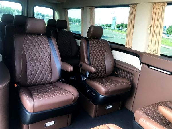 Прокат микроавтобус Mercedes Sprinter VIP белый с водителем без водителя