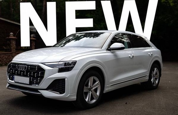 Внедодрожник Audi Q8 белый на свадьбу с водителем без водителя на прокат Киев