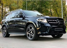 Аренда внедорожника Mercedes GLS 350 черный на свадьбу трансфер