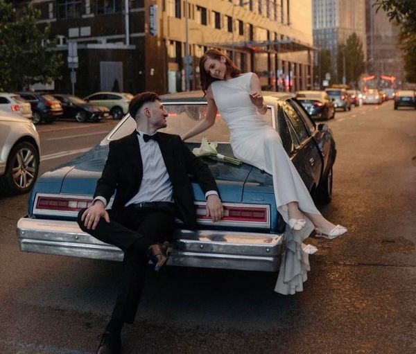  Сhevrolet Malibu Classic blue ретро авто на зйомки