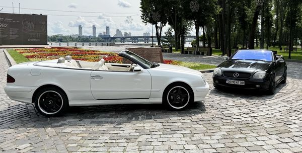 Mercedes W208 clk кабріолет оренда на весілля київ