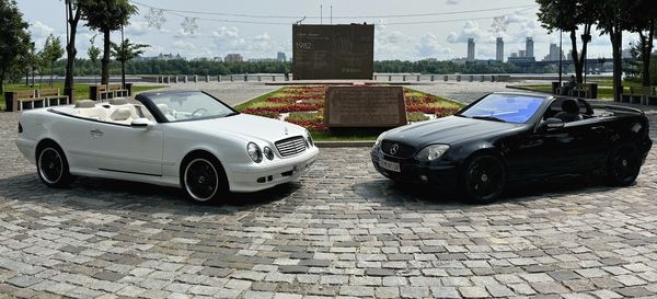 Mercedes W208 clk кабріолет оренда на весілля київ