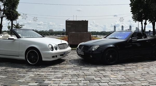 Mercedes W208 clk кабріолет оренда на весілля київ