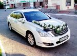 Оренда Nissan Teana біла з водієм у Києві – ціна