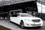 Аренда лимузина Mercedes W221 S 600 белый Киев цена