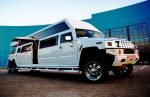 Прокат лимузина Mega Hummer H2 белый Киев цена