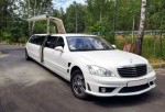 Прокат лимузина Mercedes Benz W221 S63 белый Киев цена