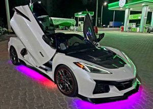 Оренда Chevrolet Corvette білий кабріолет для весілля фотосесії ціна в Києві