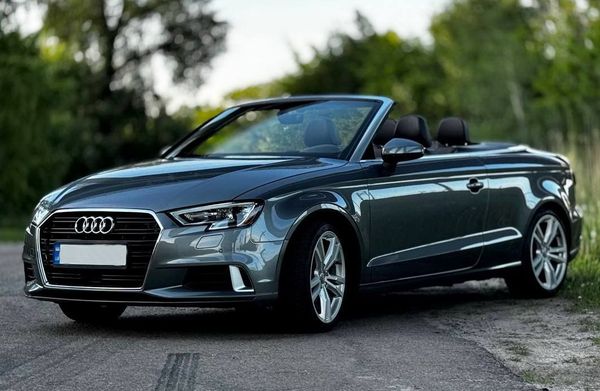 Кабріолет Audi A3 чорний на прокат без водія в Києві